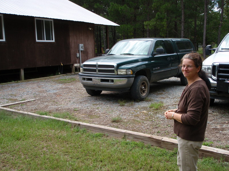 Gretchen with truck