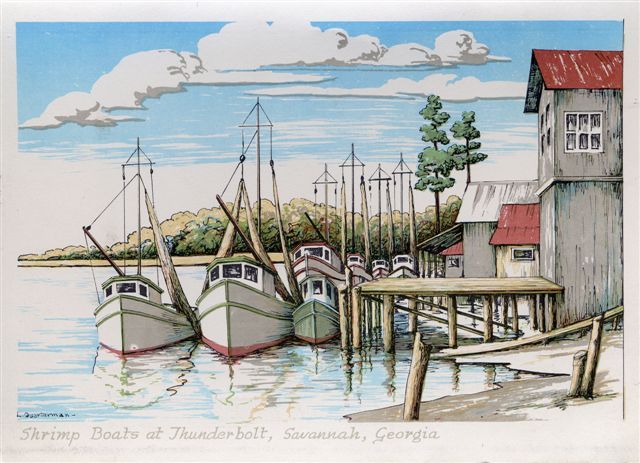 Shrimp Boats at Thunderbolt