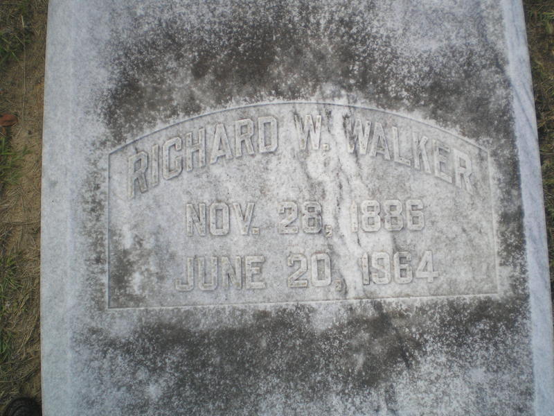 Richard W. Walker Nov. 28, 1886 June 20, 1964